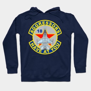 18th Aggressor Squadron Blue Foxes Hoodie